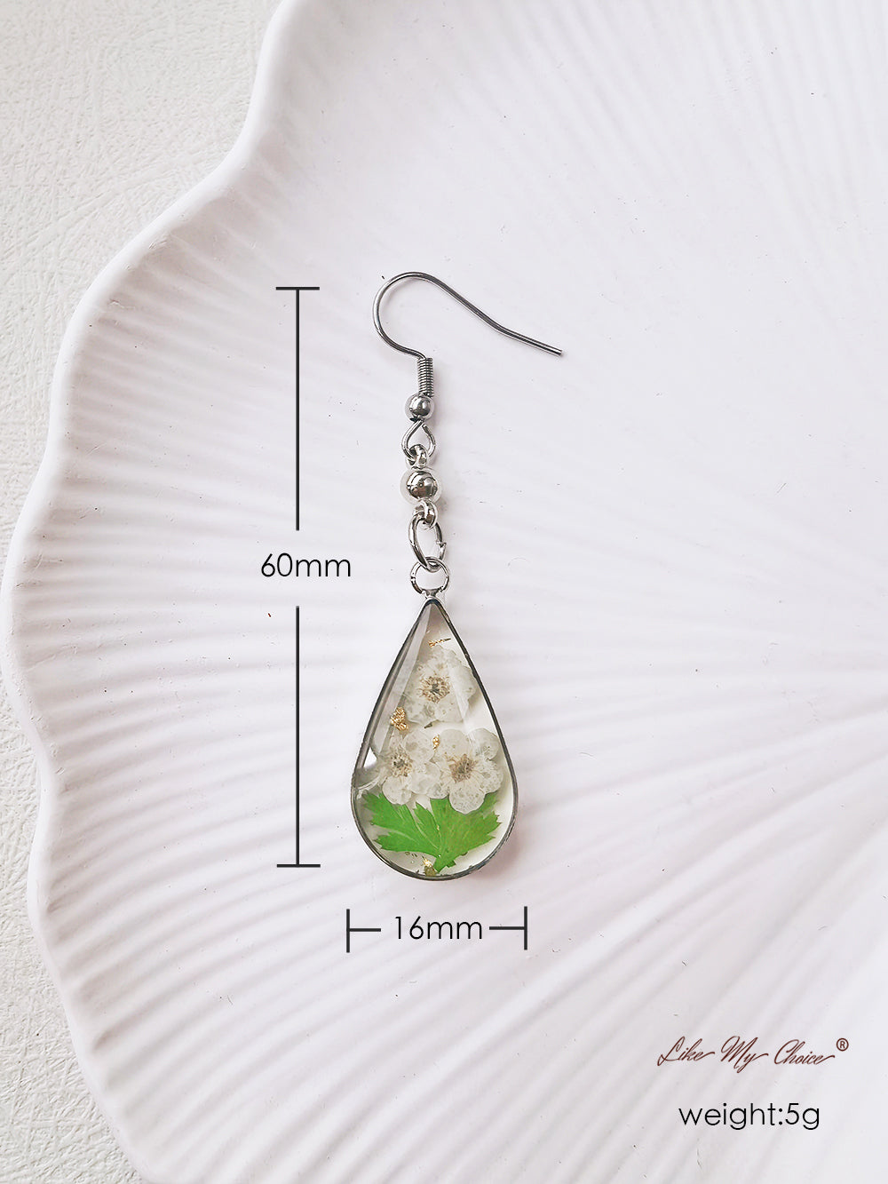 March Nativity Flower Embossed Daffodil Drop Earrings