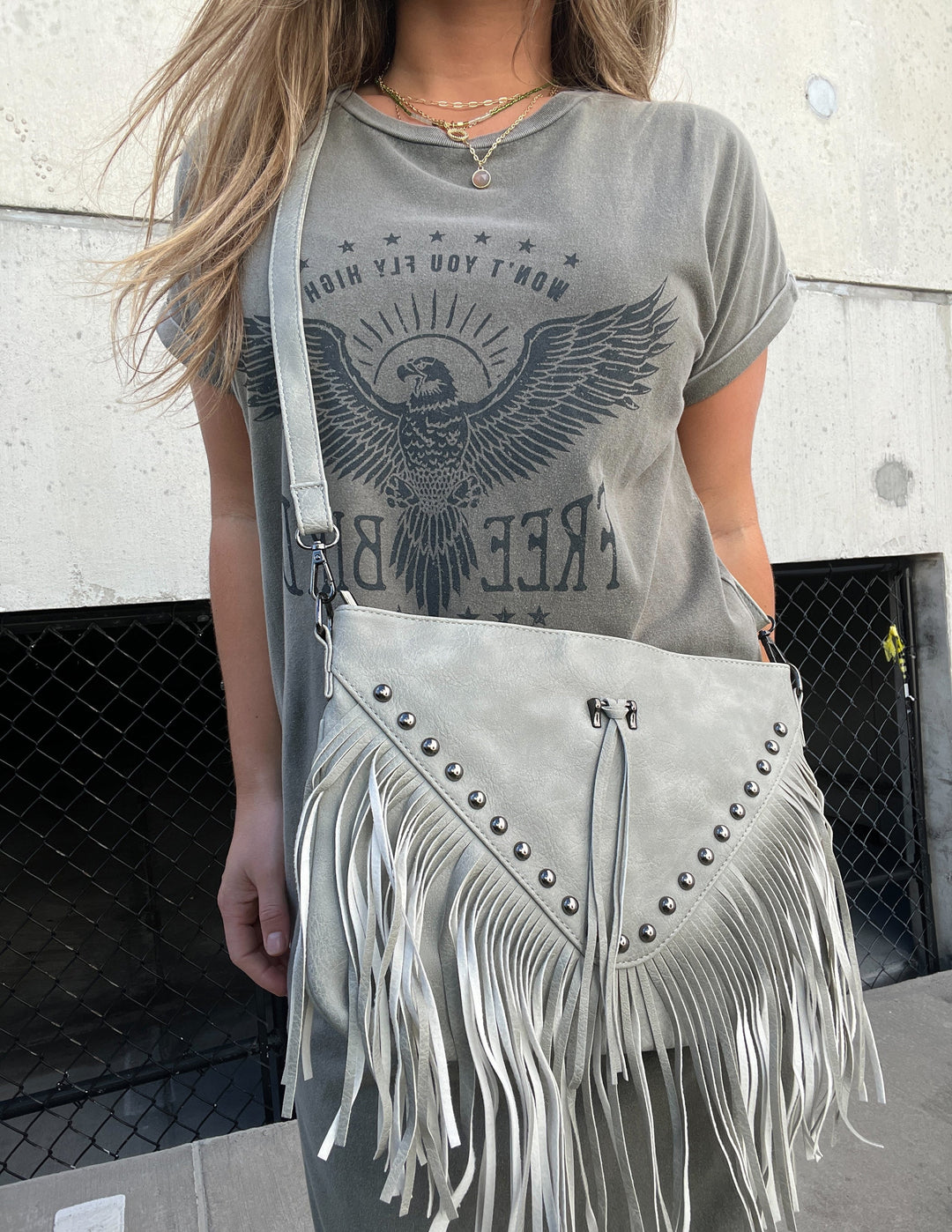 Free Bird Graphic Midi φόρεμα Olive