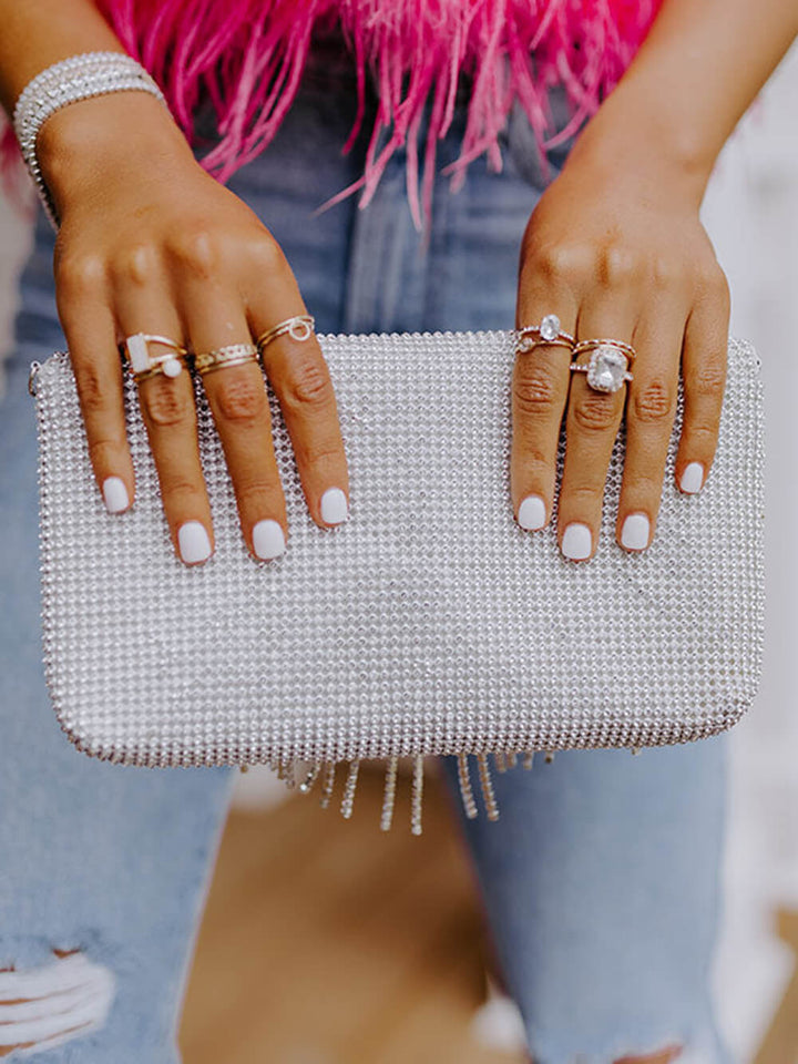 Vip Party Rhinestone Clutch