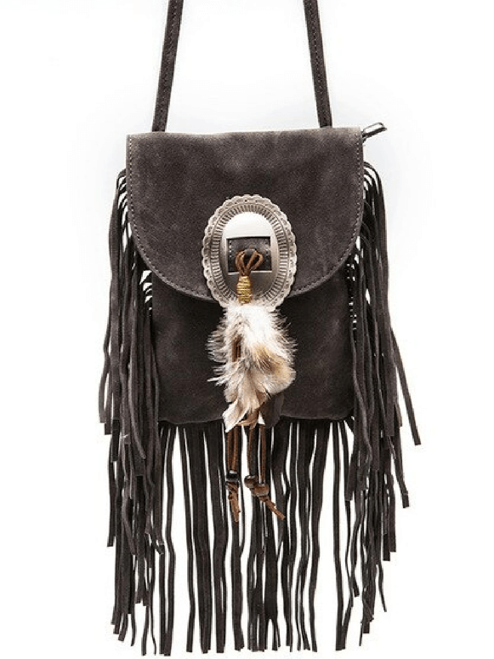 Sac à bandoulière western avec franges