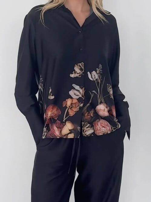 Prachtig los shirt met bloemenprint