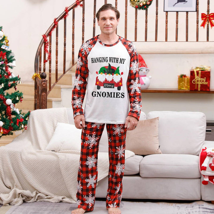 Merry Christmas Santa and Tree Matching Family Pajamas Set