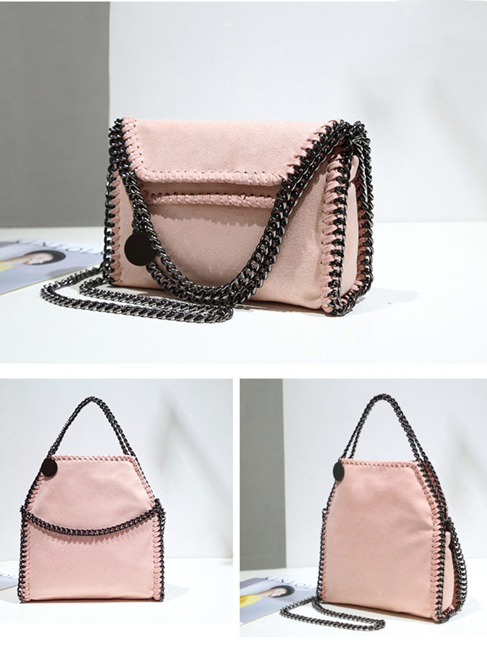 Ligh Falabella Tiny Tote taske