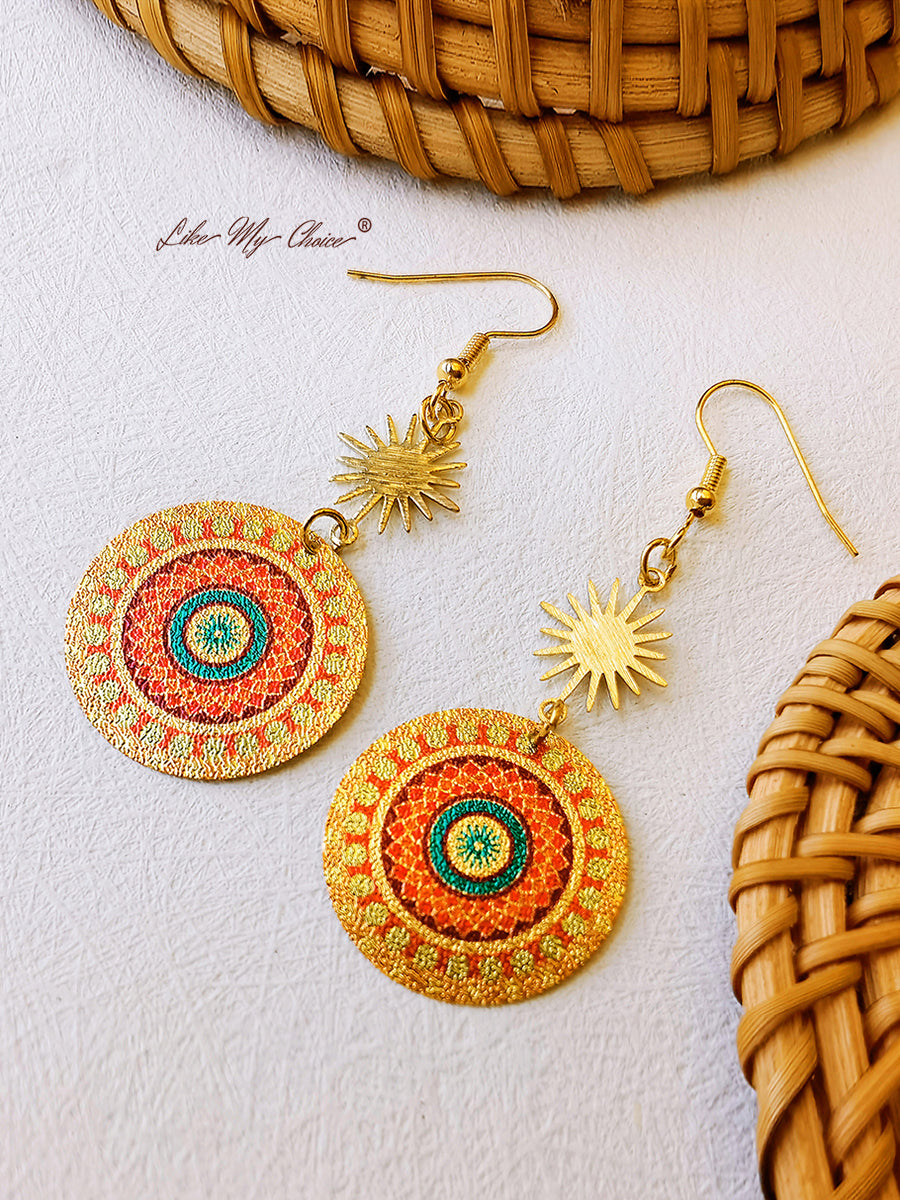 Pendientes boho de gota étnica