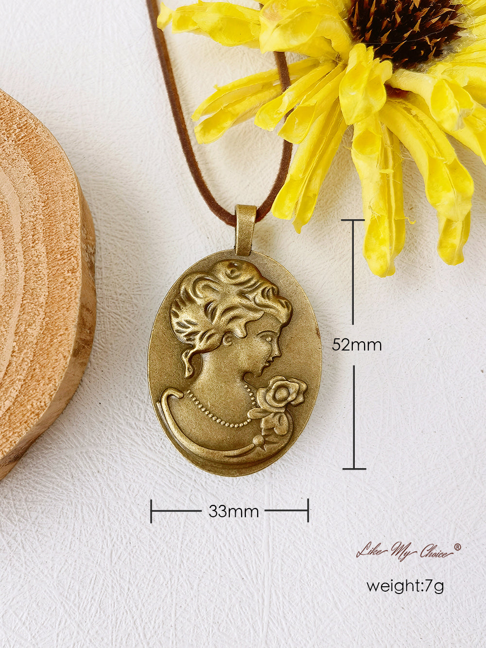 Collier fleurs séchées Van Gogh Tournesol Pendentif fleur conservée