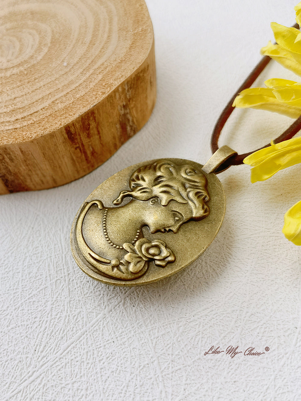 Collier fleurs séchées Van Gogh Tournesol Pendentif fleur conservée