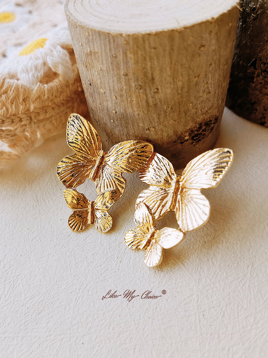 Boucles d'oreilles papillon