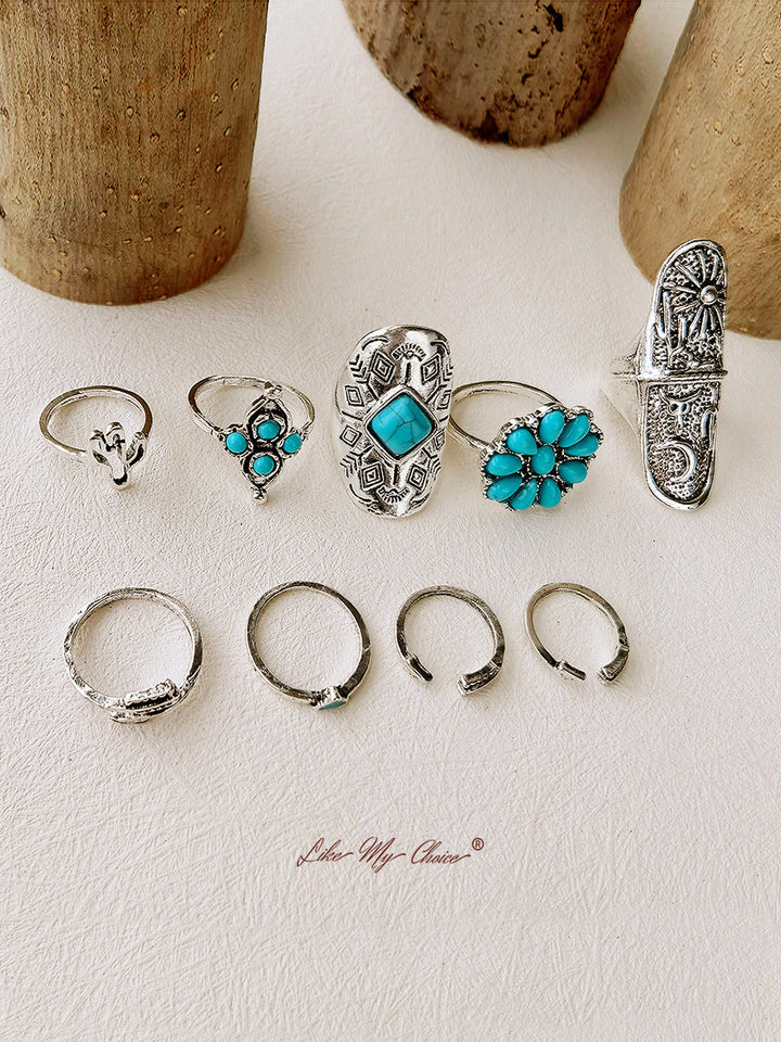 Arrow Boho Ring Set 9st