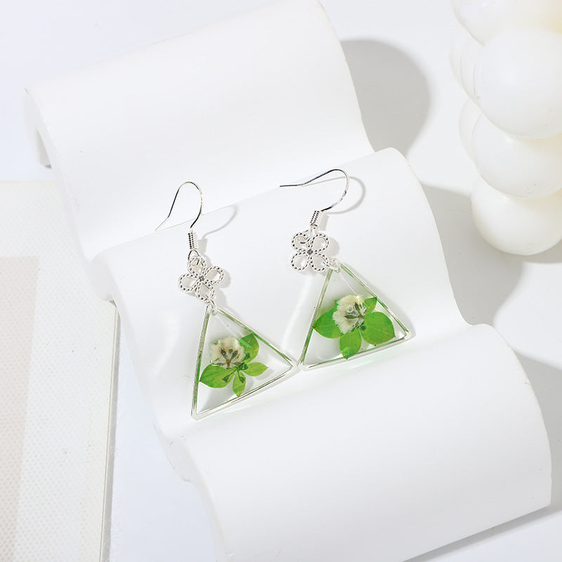 Eternal Flower Geometric Earrings - Simple & Luxurious