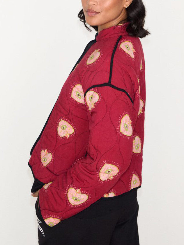 Unique Reversible Sun Print Oversized Jacket