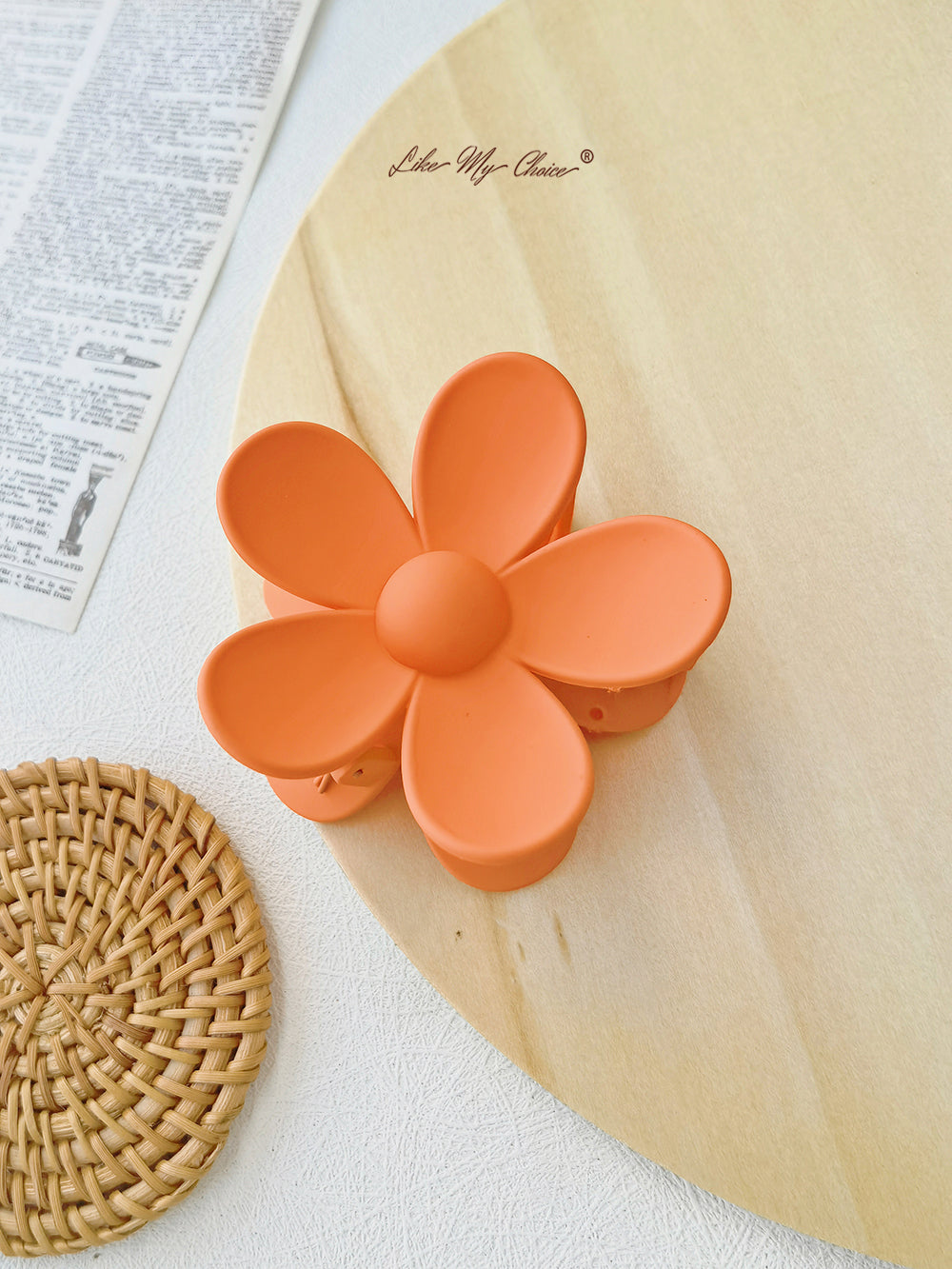 Barrette à cheveux marguerite