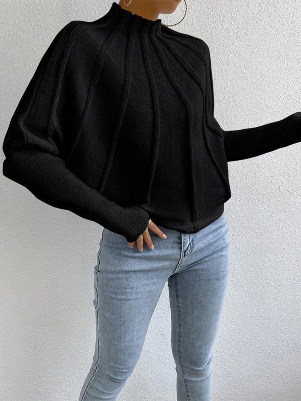 Pull simple à manches Dolman