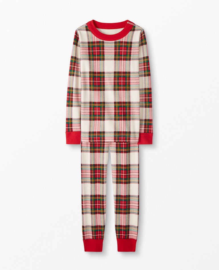 Μικτό χρώμα καρό Matching Fmalily Pajamas Set (με ρούχα σκύλου κατοικίδιου ζώου)