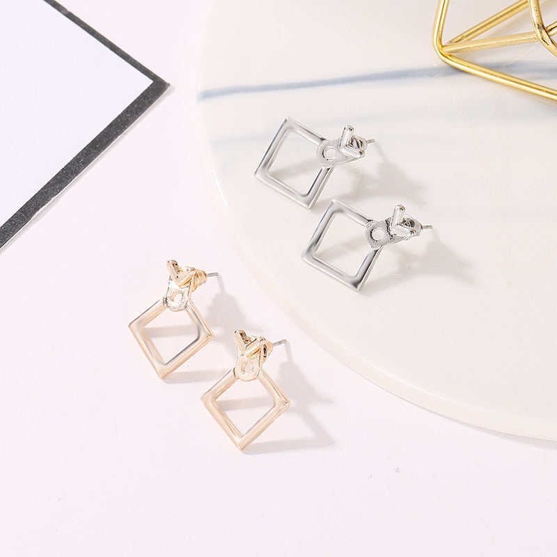 Trendy Cute Nickel Free Square Stud øreringe