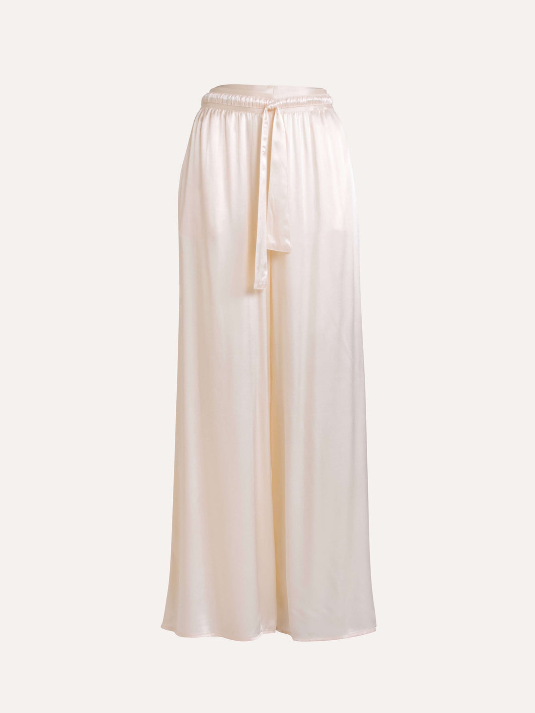 Satin Tie Loose Casual Wide-Leg pantaloni