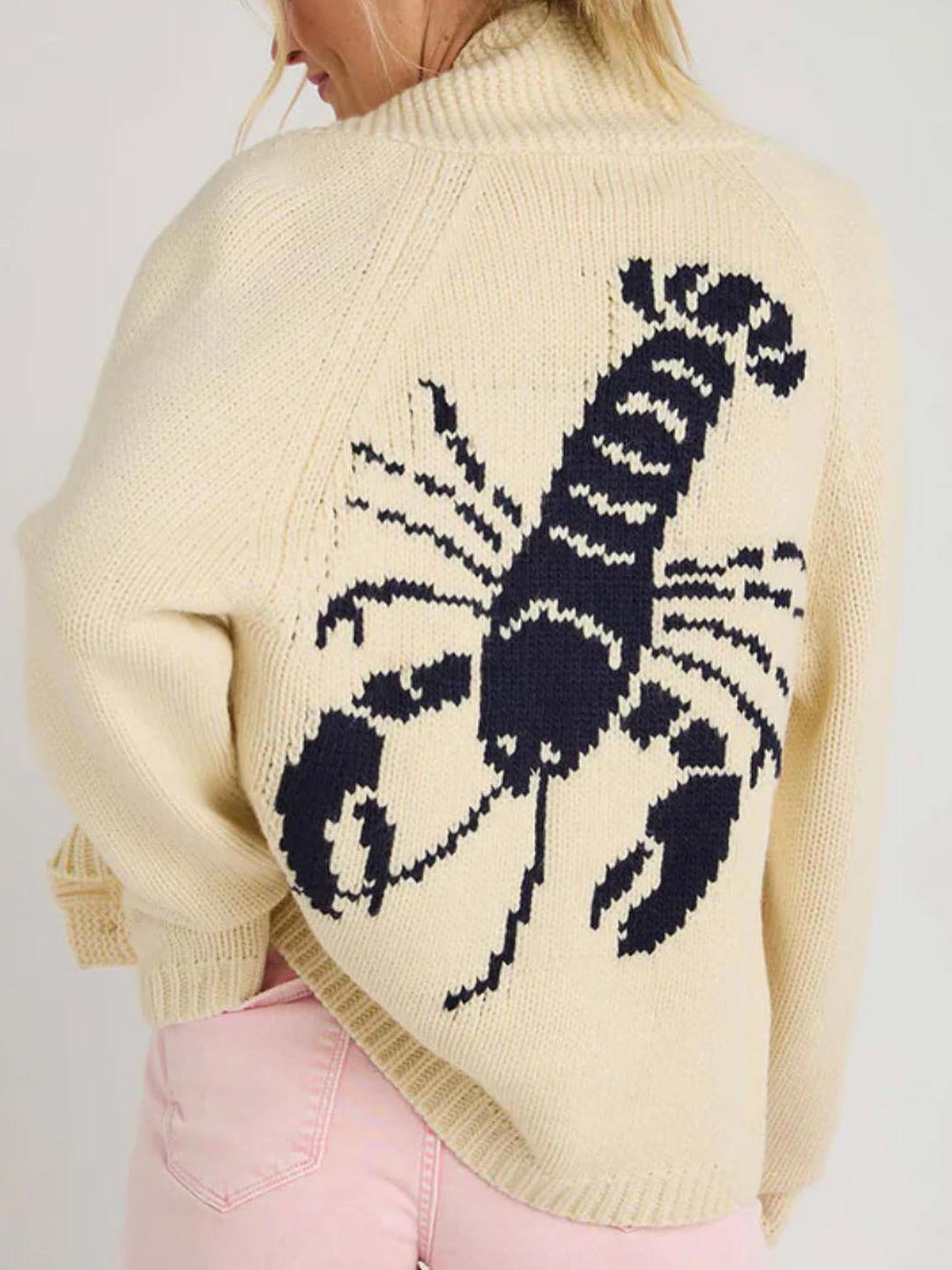 Fun Lobster Cardigan Sweater Jacket