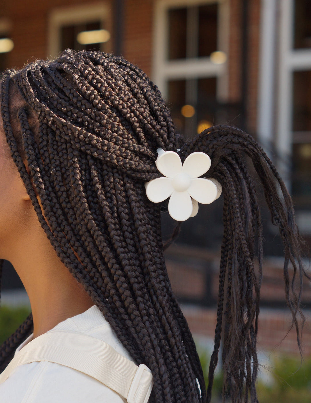 Barrette à cheveux marguerite