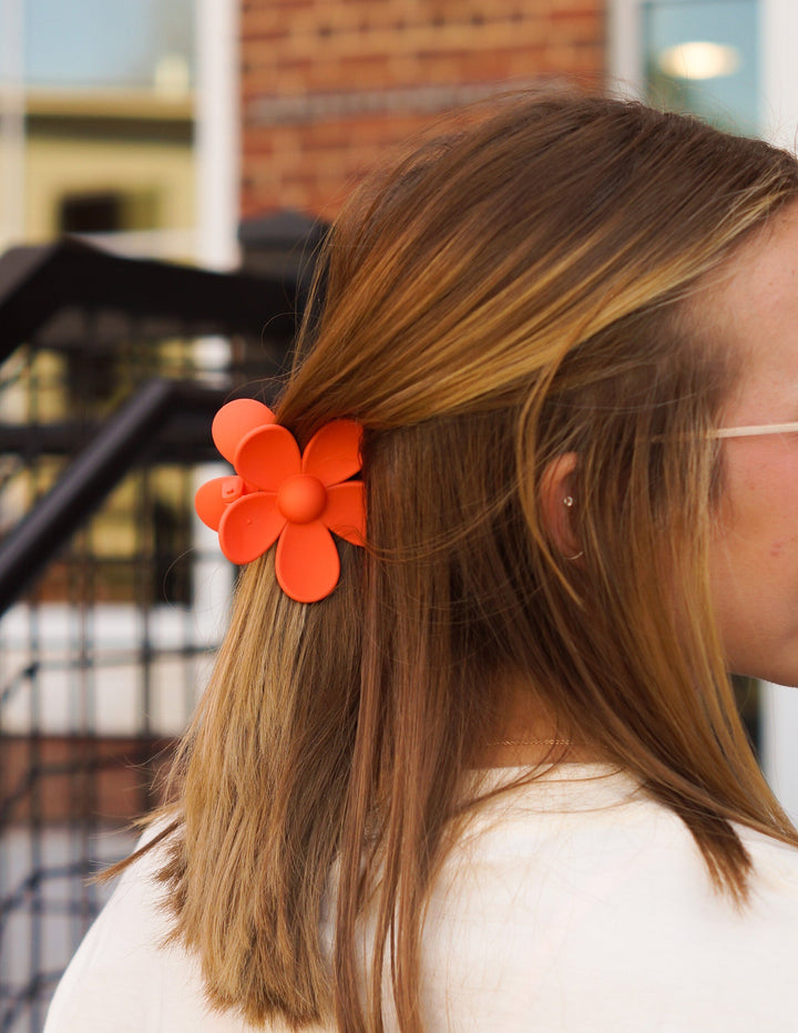 Barrette à cheveux marguerite