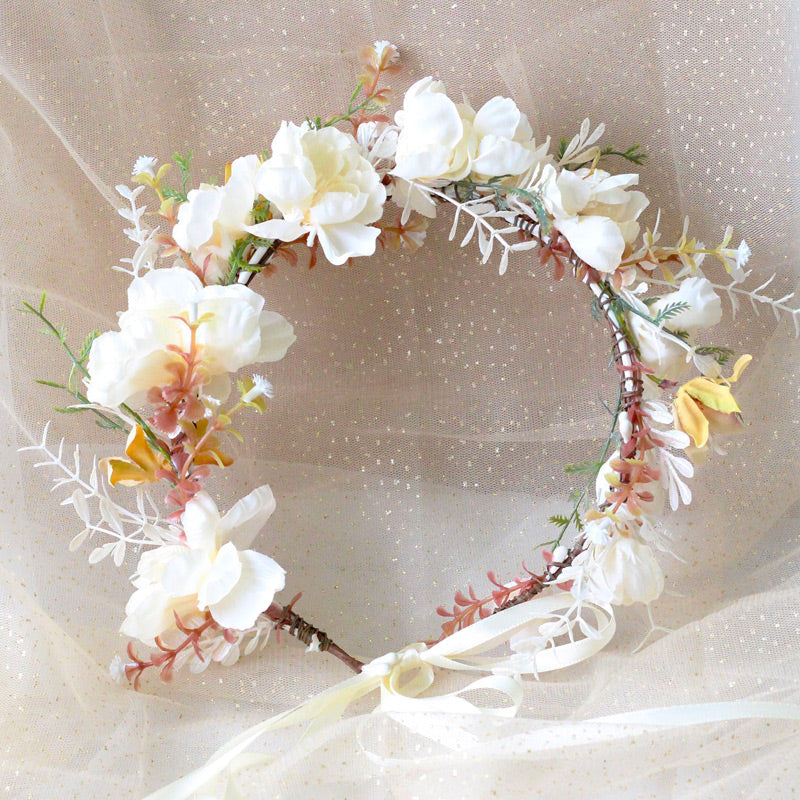 Couronne de fleurs pour fille de conte de fées