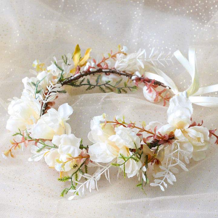 Couronne de fleurs pour fille de conte de fées