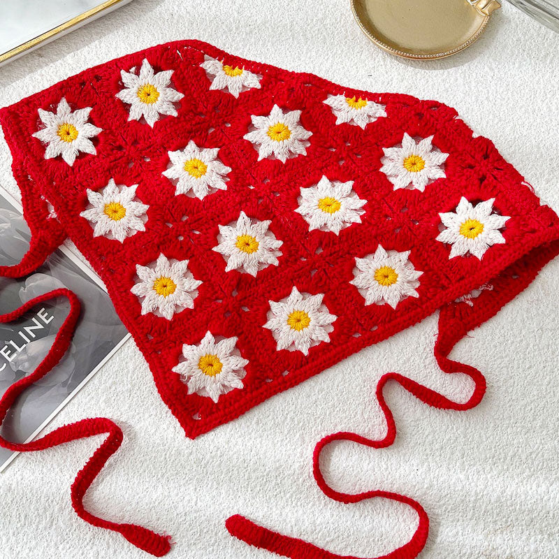 Bandana marguerite au crochet