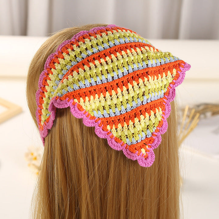 Χέρι Crochet Rainbow Bandana