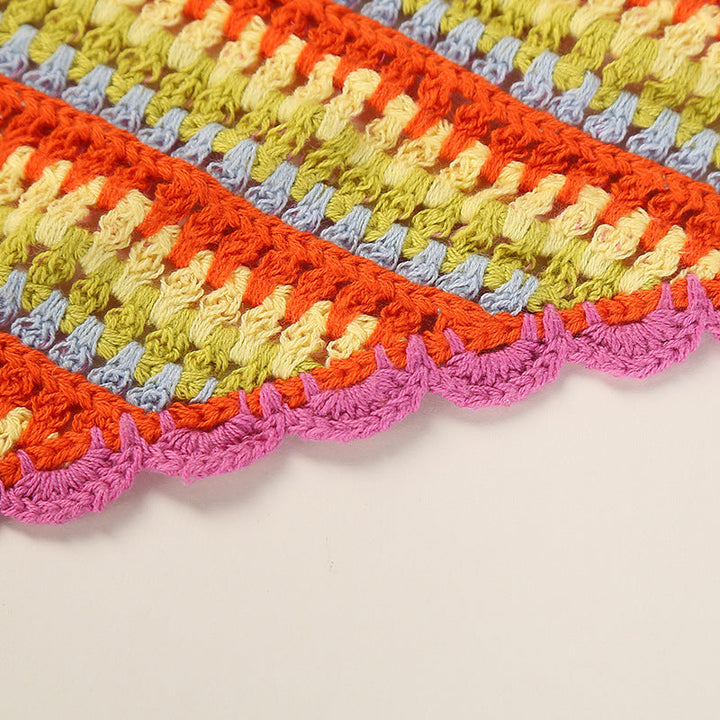 Χέρι Crochet Rainbow Bandana