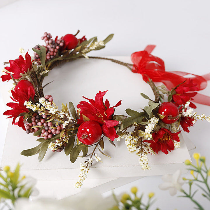 Rød Berry Flower Crown