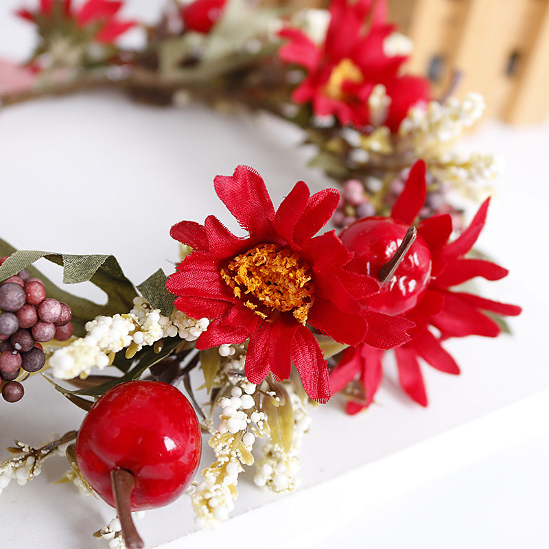 Rød Berry Flower Crown