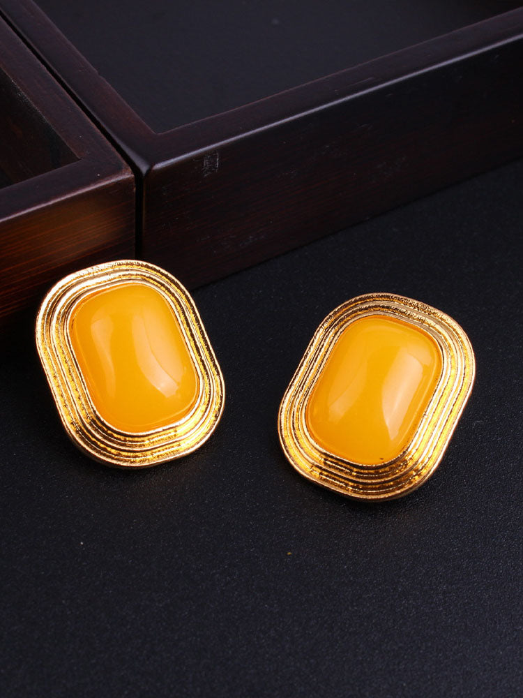 Retro Geometric Niche Luxury Earrings