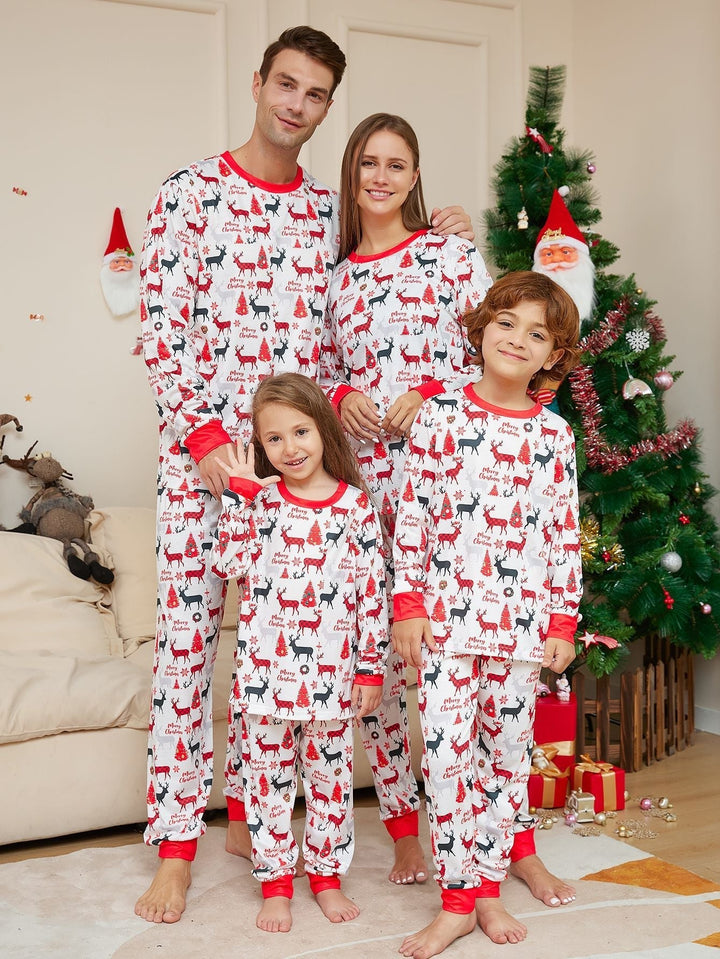 Kerst hertenprint Fmalily bijpassende pyjama sets