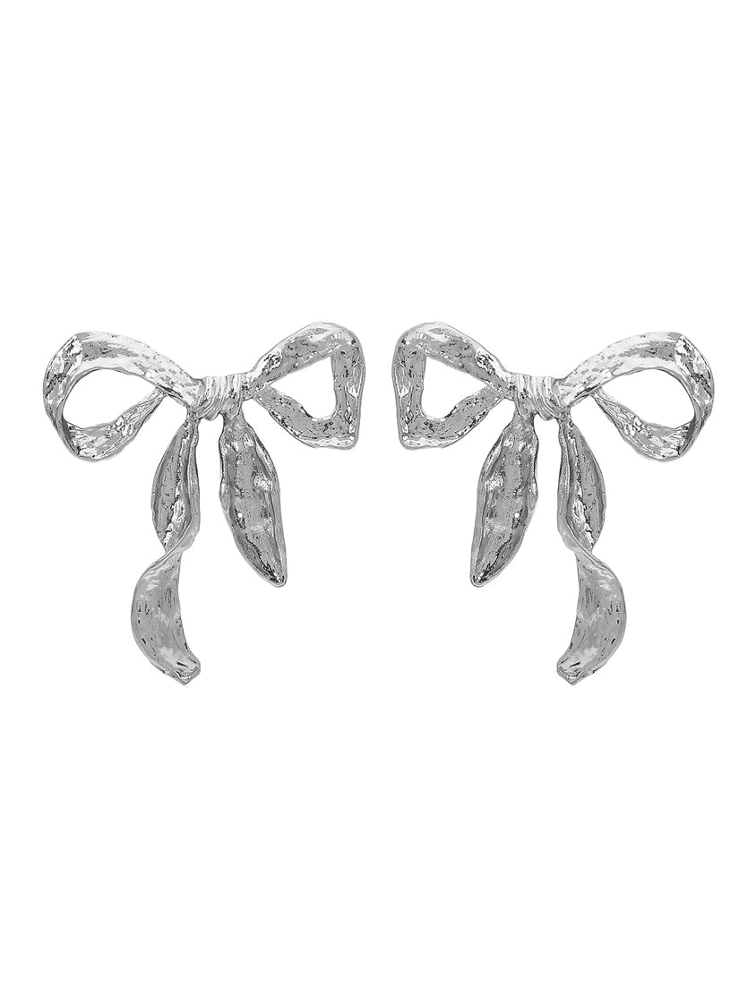 Boucles d'oreilles rétro simples à nœud