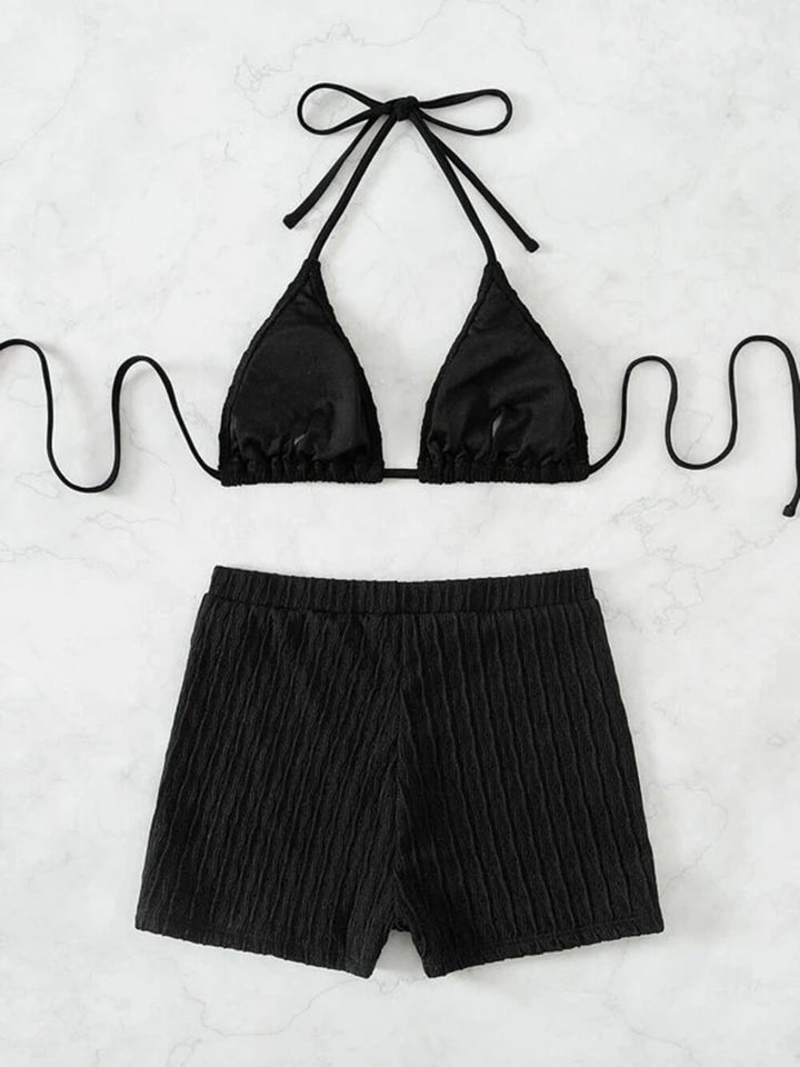 Dames bikini met geweven string