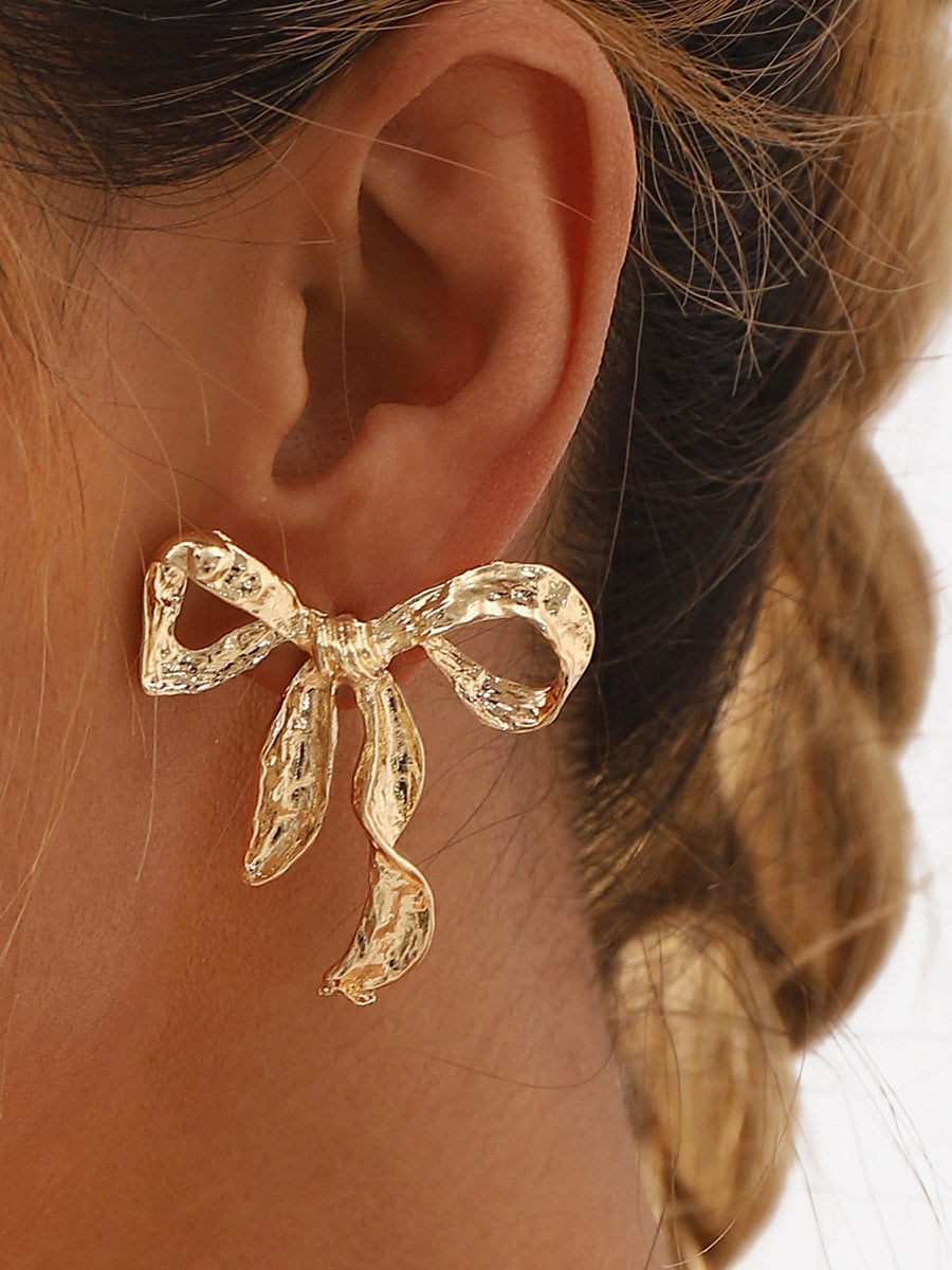 Retro Simple Bow Earrings