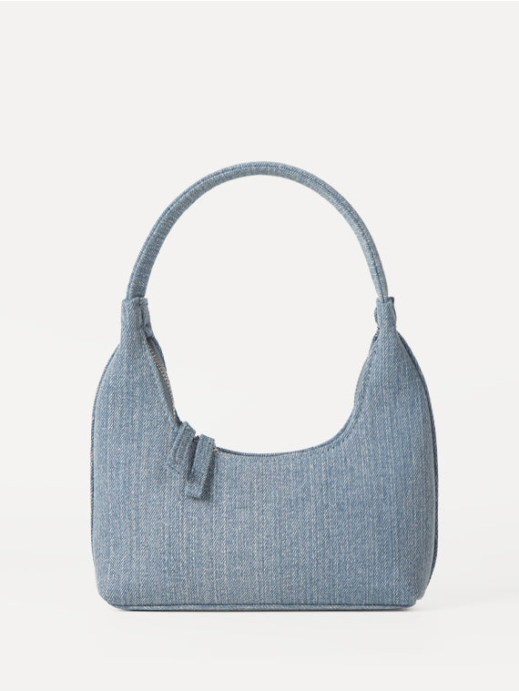 Borsa a mano in denim di nicchia della moda