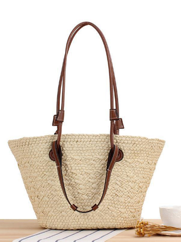 Personalità casual Moda Borsa Tote in paglia