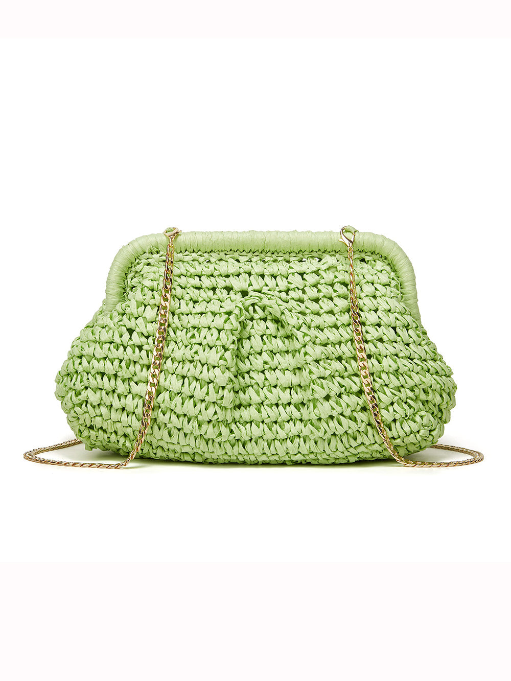 Cloud Dumpling Hasır Crossbody Clutch