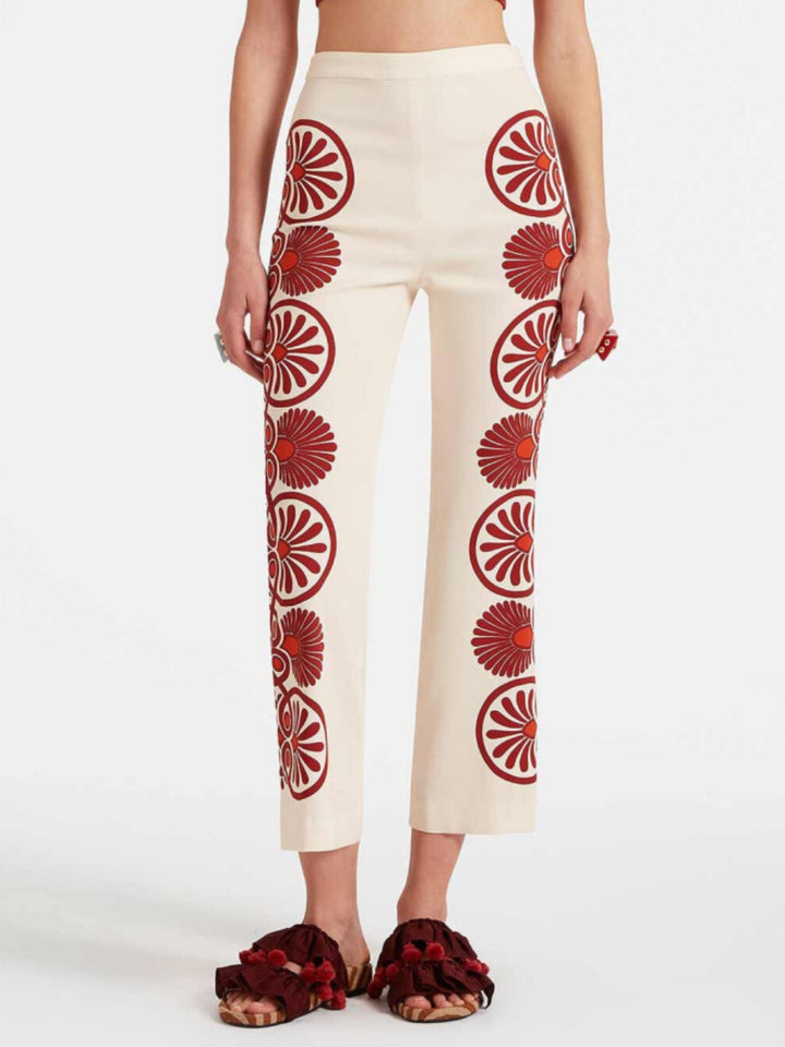 Unique Printed Straight Pants