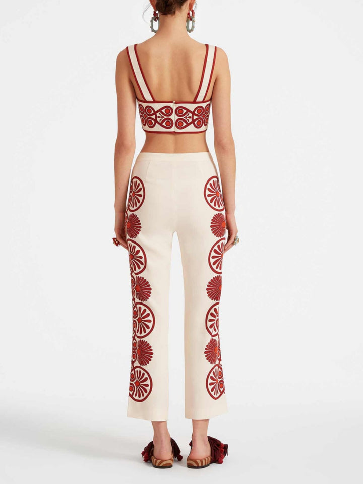 Unique Printed Straight Pants