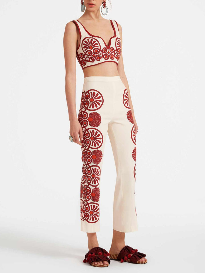 Unique Printed Straight Pants