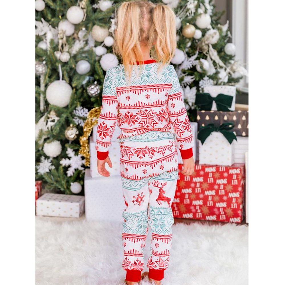 צבי חג המולד של Snowflake Family Set Pajama