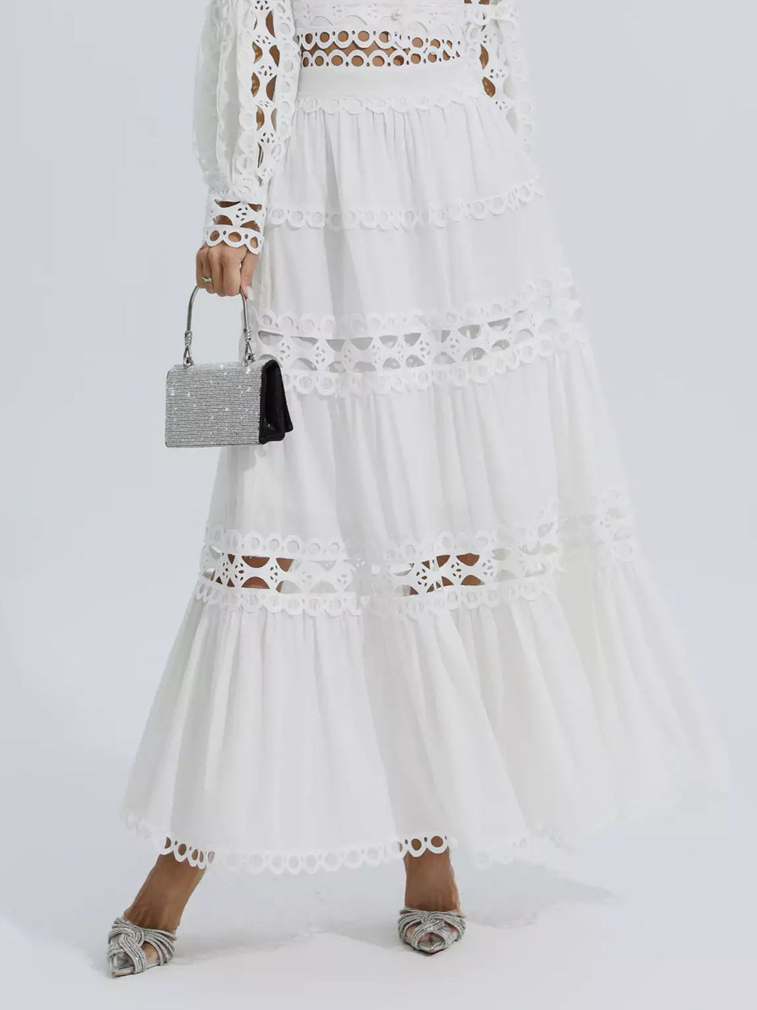 Elegant And Exquisite Lace Hollow Skirt