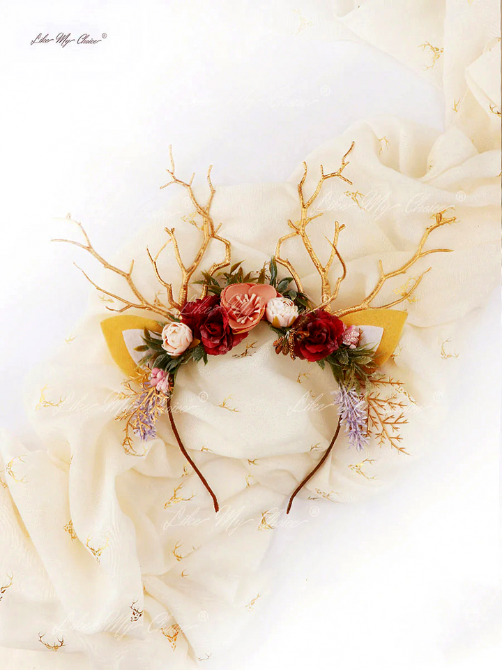 Diadema Reno de Navidad Flor de Lavanda | LikeMyChoice