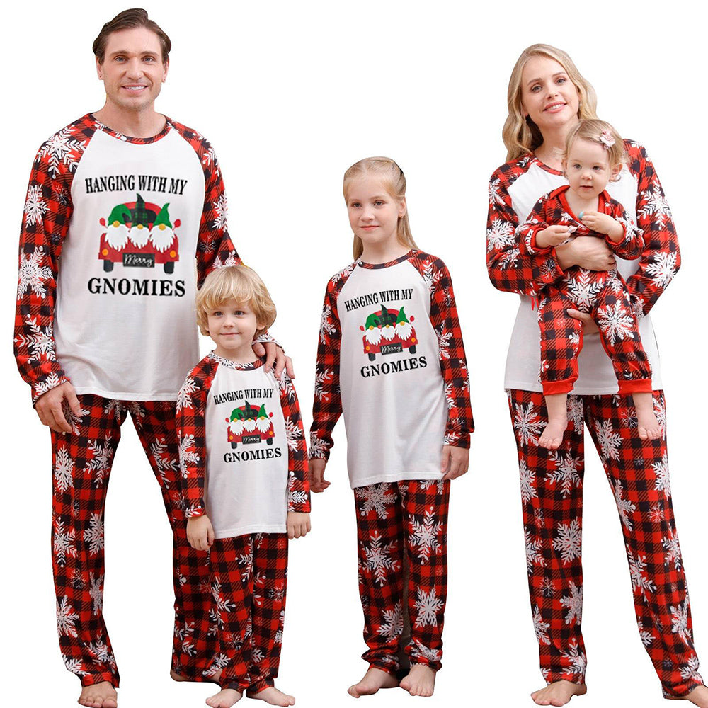 Frohe Weihnachten Weihnachtsmann und Baum Schlafanzug-Set für die Familie