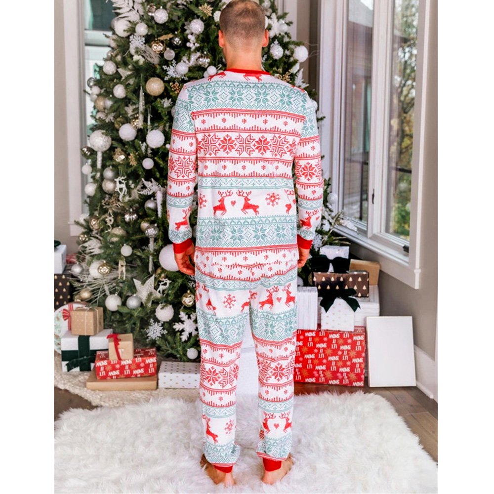 צבי חג המולד של Snowflake Family Set Pajama