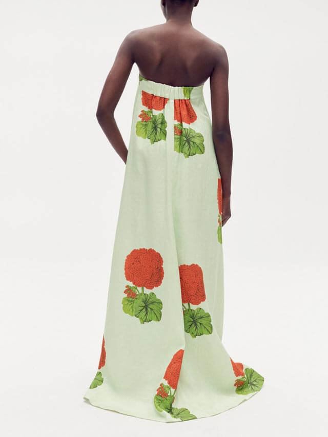 Geranium Floral Print Maxi Mekko