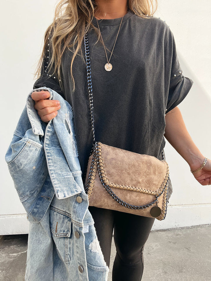 Take Away Crossbody Clutch Tan