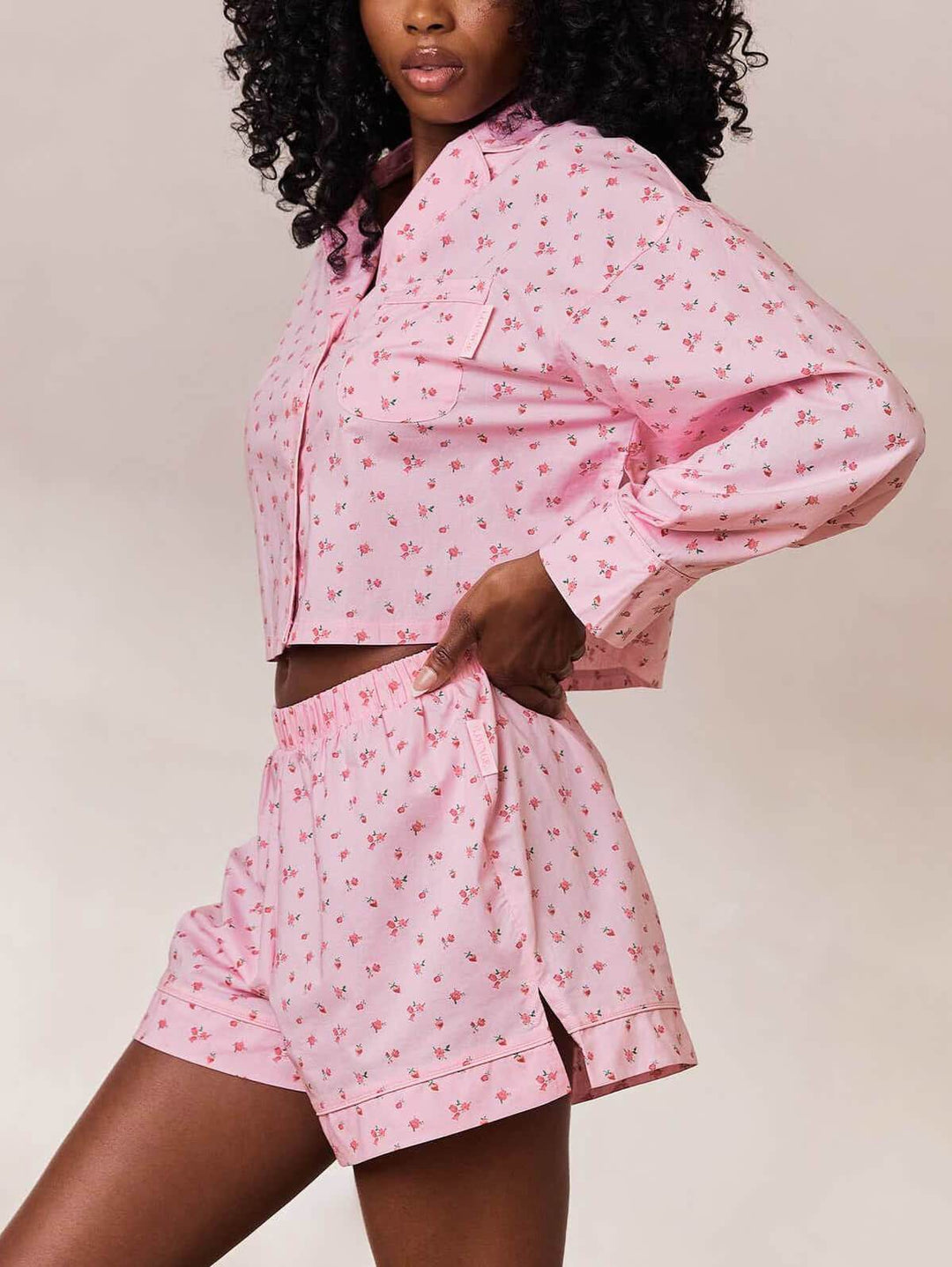 Girls Like Small Blommiga Shorts Pyjamas Set