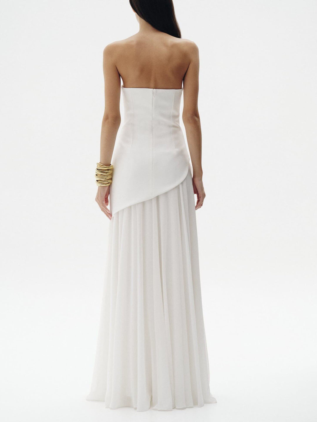 Elegant And Stylish Chiffon Slit Maxi Dress