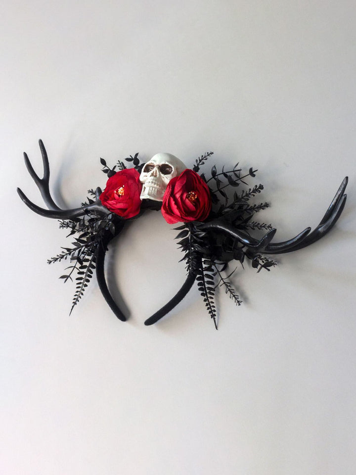 Halloween Flower Antler pannband krona